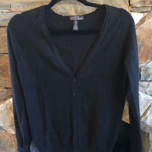 Black Size XL Button Front Cardigan; Excellent Condition; A Classic Style
